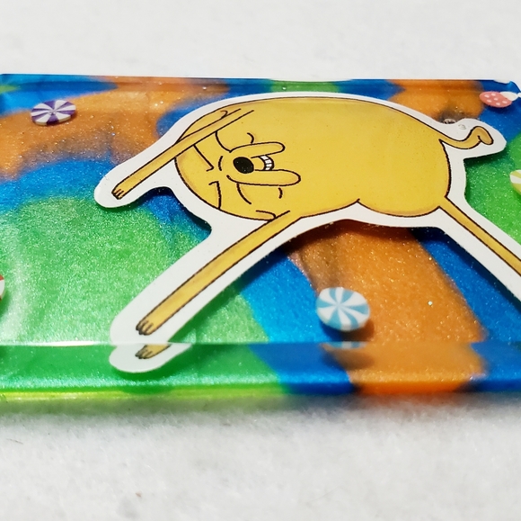 Adventure Time Jake handmade Keychain or Fridge Magnet "Your Choice" - Picture 3 of 7